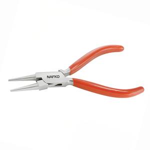 Pince à bijoux de qualité industrielle pour la fabrication de bijoux et les travaux manuels, pince à bec rond robuste de 135 mm, fournisseur d'équipement de bijouterie professionnel - Product Image 1
