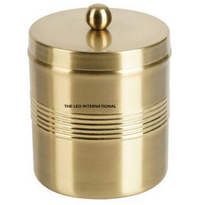 Recipiente Decorativo para Cocina con Tapa, Recipiente de Almacenamiento Redondo de Metal de Hierro Blanco, Excelente Calidad - Product Image 5