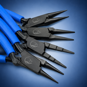 8 Piece Jewelry <b>Engraving</b> Pliers Set Black Finish Precision Jewelry Making Repair Wire Wrapping Craft <b>Tool</b> Kit OEM Custom - Product Image 2