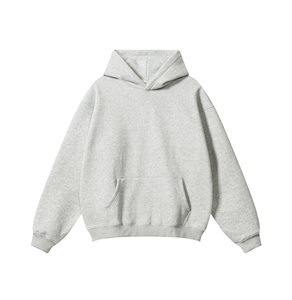High Quality Cotton Thick Blank Plain Heavyweight Oversized Fleece Eco-Friendly Winter No <b>String</b> Men's <b>Hoodies</b> Plus Size - Product Image 1