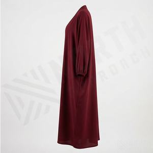 2025 OEM Kimono Abaya pour femmes musulmanes, en tissu polyester épais, doux et très extensible, col en V, manches longues, pour fêtes, Ramadan, mariages - Product Image 3