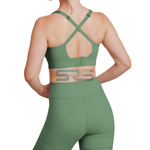 Nuevo Sujetador Deportivo Profesional Personalizado para Mujer, Transpirable, con Logotipo Frontal a Cuadros, de Alta Calidad, para Yoga, Running y Fitness, Todas las Tallas - Product Image 5