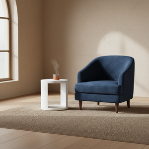 Table d'appoint décorative, table basse moderne en bois d'hévéa du Vietnam, MDF et placage de chêne, meuble décoratif pour salon - Product Image 2