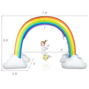 Arcobaleno spruzzato gonfiabile parco acquatico giocattolo divertente impianto di divertimento per le attività acquatiche - Product Image 4