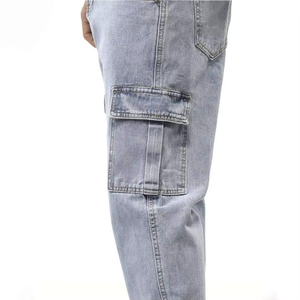 Jeans de Mezclilla para Hombre, Corte Recto, 100% Algodón, Transpirables, de Secado Rápido, Teñidos, Venta al Por Mayor, Alta Calidad OEM - Product Image 3