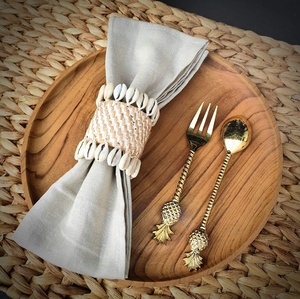 Handcrafted natural bamboo woven rattan napkin ring tied with jute <b>string</b>, available at wholesale prices. - Product Image 5