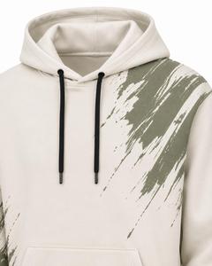 Men's Hooded Sweatshirt Regular Fit Casual Pullover Pocket <b>Raglan</b> Sleeve Eco-Friendly 350g Fleece Cotton Autumn Wear - Product Image 4