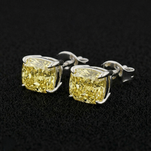 Pendientes de Diamantes, Joyería Fina, Piedras de Corte Brillante con Alto Pulido, Diseño Elegante y Ligero para Mujer, Uso Diario, Regalo de Boda - Product Image 4