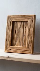 Handmade Wooden Photo <b>Frame</b> Desktop Picture Display Solid Wood Portrait <b>Frame</b> Home Office Table Decor Natural Timber Art Holder - Product Image 4