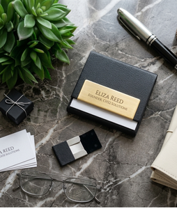 Estuche para Tarjetas de Visita Creativo de Gran Capacidad con Función RFID, Grabado Láser Personalizado Gratuito, Porta Pasaportes de Alta Gama para Hombre y Mujer - Product Image 1