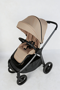 Poussette bébé pliable à une main avec nacelle rigide, nouvelle poussette de luxe légère avec absorption des chocs, système de voyage OEM - Product Image 2