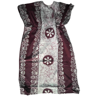 Chemises de nuit kaftan pour femmes, taille unique, 100% coton, motif géométrique, taille ajustable avec cordon, douces, respirantes, séchage rapide, été