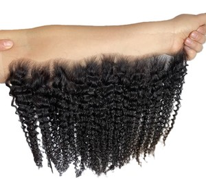 <b>Lace</b> <b>Front</b> Indian Hair Remy Hair <b>Wig</b> Kinky Curl Black Soft - Product Image 1