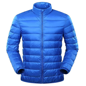 Chaqueta Acolchada con Capucha de Lona Negra Personalizada para Hombre, Cuello Alto, Impermeable, Cortavientos, Ropa de Invierno OEM - Product Image 1
