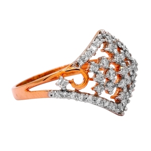 แหวนเพชรแล็บโกรว์ด์ทรงคลาสสิกสำหรับผู้หญิง ฉลองครบรอบ 14K ทองคำแท้ ทรงกลมเจียระไนบริลเลียนท์ รับรองโดย IGI & INGEMCO ขายส่ง - Product Image 3