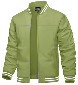 Chaqueta Bomber para Hombre, Invierno, 300 GSM, Forro Polar, Tela de Algodón y Poliéster, Talla Personalizada, Servicios OEM, Directo de Fábrica, MOQ Bajo - Product Image 2
