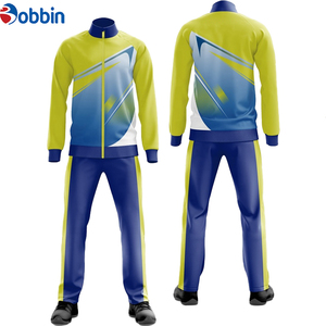 Ensemble de survêtement bleu clair pour homme Bobbin, fermeture éclair intégrale, col montant, tenue de sport respirante pour le jogging et tous les sports - Product Image 2