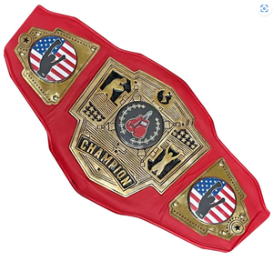 Customizable MMA Boxing Championship <b>Belt</b> Black Gold PU Material Durable Unisex Martial Arts Training Equipment - Product Image 5