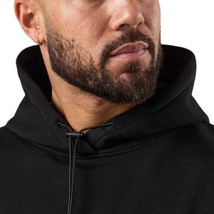 Sudadera con Capucha Negra para Hombre, Ligera, Informal, de Manga Larga, para Gimnasio, Deportiva, de Invierno - Product Image 3
