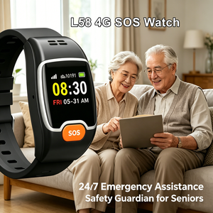 Reloj con GPS para Personas Mayores L58 con Monitor de Ritmo Cardíaco, Contador de Pasos, Llamadas SOS para Localización de Personas Mayores que Viven Solas - Product Image 1
