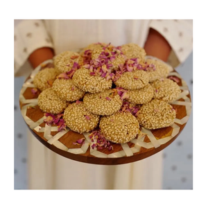 ถาดเสิร์ฟขนมหวาน/ของหวานสำหรับงานแต่งงานและงานเลี้ยง ดีไซน์ใหม่ ทำด้วยไม้แฮนด์เมดและประดับด้วยมุก - Product Image 1