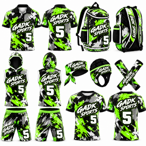 Low Prices Custom Sublimation Designs 7v7 <b>Football</b> Uniform Set Top Quality Latest Style <b>Light</b> Weight Sports wear Uniform - Product Image 3