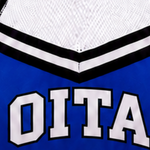 Haut court de cheerleading sans manches bleu, blanc et noir pour femmes et filles – Idéal pour l'entraînement sportif et les uniformes d'équipe - Product Image 4