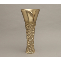 Coupe de trophée en métal de luxe, vase décoratif doré, coupe de récompense, style vintage, décoration de table, centre de table, porte-fleurs, prix d'événement, cadeau