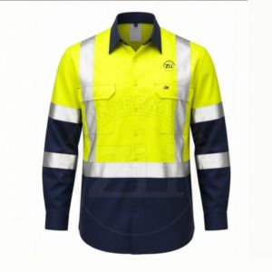 Men Industrial Breathable <b>Flame</b> Resistant Work Wear FR Welding Work <b>Shirt</b> CAT2 Fire Resistant Welding <b>Shirts</b> Long Sleeve - Product Image 4