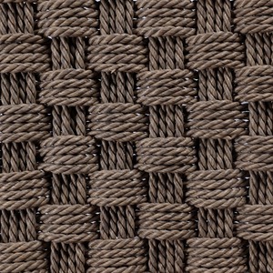 Chaise de bar contemporaine en rotin naturel avec siège à motif tressé et structure robuste pour café, bistrot et mobilier de bar - Product Image 6