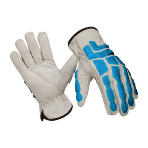 ถุงมือหนังแพะคุณภาพสูง ได้รับมาตรฐาน CE ป้องกันการเสียดสี ทนทานต่อแรงกระแทกจากยาง TPR ทนความร้อน - Product Image 6