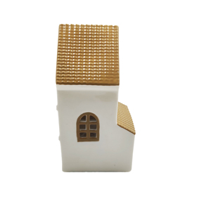 Farol de Cerámica Esmaltada Hecho a Mano de Lujo, Decoración Navideña Nórdica con LED, Venta al Por Mayor OEM ODM - Product Image 2