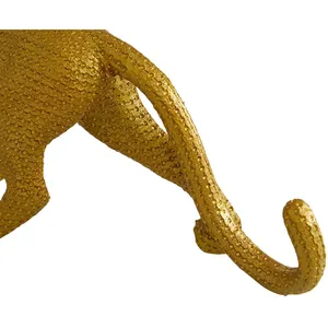 Sculpture murale de tête de taureau abstraite en métal de luxe, sculpture de couple de cygnes en métal, décoration de table de luxe, sculpture moderne polie - Product Image 2