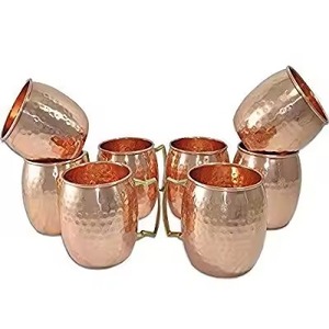 100% Pure Copper <b>Mug</b> Straw Handle <b>Large</b> Capacity Modern Design Customizable Logo High Quality Drinkware Home Office Outdoor Wine - Product Image 4