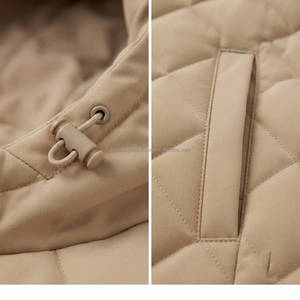 Women's Insulated Long Puffer Jacket Warm <b>Quilted</b> <b>Winter</b> Belted Coat Windproof Casual Parka OEM Wholesale Manufacturer - Product Image 4