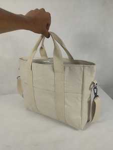 Bolsa de Lona para Mujer, Bolso de Hombro con Múltiples Bolsillos, Forro de Poliéster, Bolsa de Compras, Portátil, para Viajes Diarios - Product Image 6