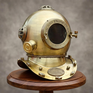 Casco de Buceo Náutico de Latón con Ancla, Estilo Vintage, para Decoración de Hogar, Oficina, Bar, Restaurante, Hotel, Estante o Escritorio - Product Image 1
