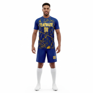 Maillot de football personnalisé en polyester à col en V, sublimation, streetwear et vêtements de sport sur mesure, uniforme de football entièrement personnalisable et maillot de football - Product Image 4