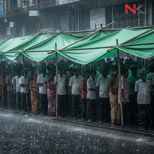 Lona de Algodón Encerada Impermeable para Refugio contra la Lluvia, Lona Impresa para Cubierta de Lluvia - Product Image 6