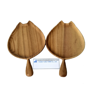 THANH TUNG THINH Plateau de service en bois rond fait à la main en bois naturel poli pour la décoration de la maison - Product Image 3