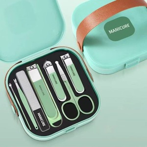 Anti-Splash Stainless Steel <b>Nail</b> Clipper Set Wide Jaw Opening Exquisite Carrying Box High-End Professional <b>Nail</b> <b>Tool</b> for Home - Product Image 2
