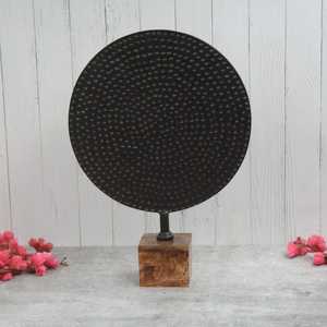 Jaffs Exports Escultura Geométrica Circular de Aluminio, Hecha a Mano, Artística, Ecológica, Duradera, Decoración de Mesa, Estilo Moderno - Product Image 4