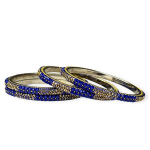 กำไลข้อมือโลหะสีน้ำเงินประดับมุกเทียมคุณภาพพรีเมียม ดีไซน์ทันสมัย เหมาะสำหรับงานแต่งงาน งานเลี้ยง ราคาขายส่งพรีเมียม - Product Image 3