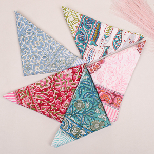 Premium Quality Floral Pattern Cotton Multicolor Bandana Square Scarf Durable Sport Wristband Neck <b>Wrap</b> - Product Image 4