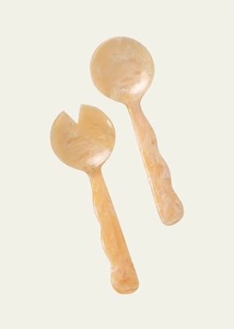 Cuchara y Tenedor de Servir Multiusos Clásicos, Ecológicos, Reutilizables, de Resina Hecha a Mano, de Lujo, TCE, Cubertería Decorativa Premium - Product Image 4