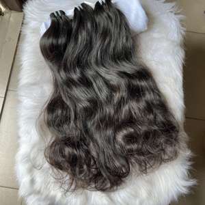 Vietnamese Natural Wave <b>Hair</b> Bundles 100% Cuticle Aligned Unprocessed Natural Wavy Raw <b>Hair</b> <b>Extensions</b> - Product Image 1