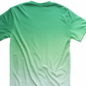 T-shirt dégradé vert menthe pour hommes, manches courtes, coupe régulière, col rond, décontracté - Product Image 5