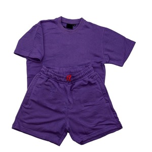 Conjunto Deportivo Unisex Azul Marino 100% Poliéster Transpirable y Ligero, Camiseta de Manga Corta con Cuello Redondo y Pantalones Cortos con Cordón Ajustable - Product Image 5