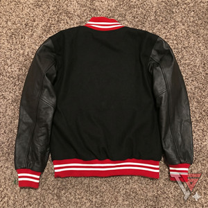 Custom Leather Sleeve Chain Chenille Embroidery <b>Bomber</b> Flight Baseball Vintage Letterman <b>Varsity</b> <b>Jacket</b> for <b>Men</b> - Product Image 2