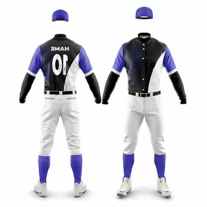 Custom Matching <b>Set</b> Top Quality <b>Baseball</b> Uniform Match Training Wear Suit Solid Color Sublimation Pattern Softball Uniform - Product Image 4